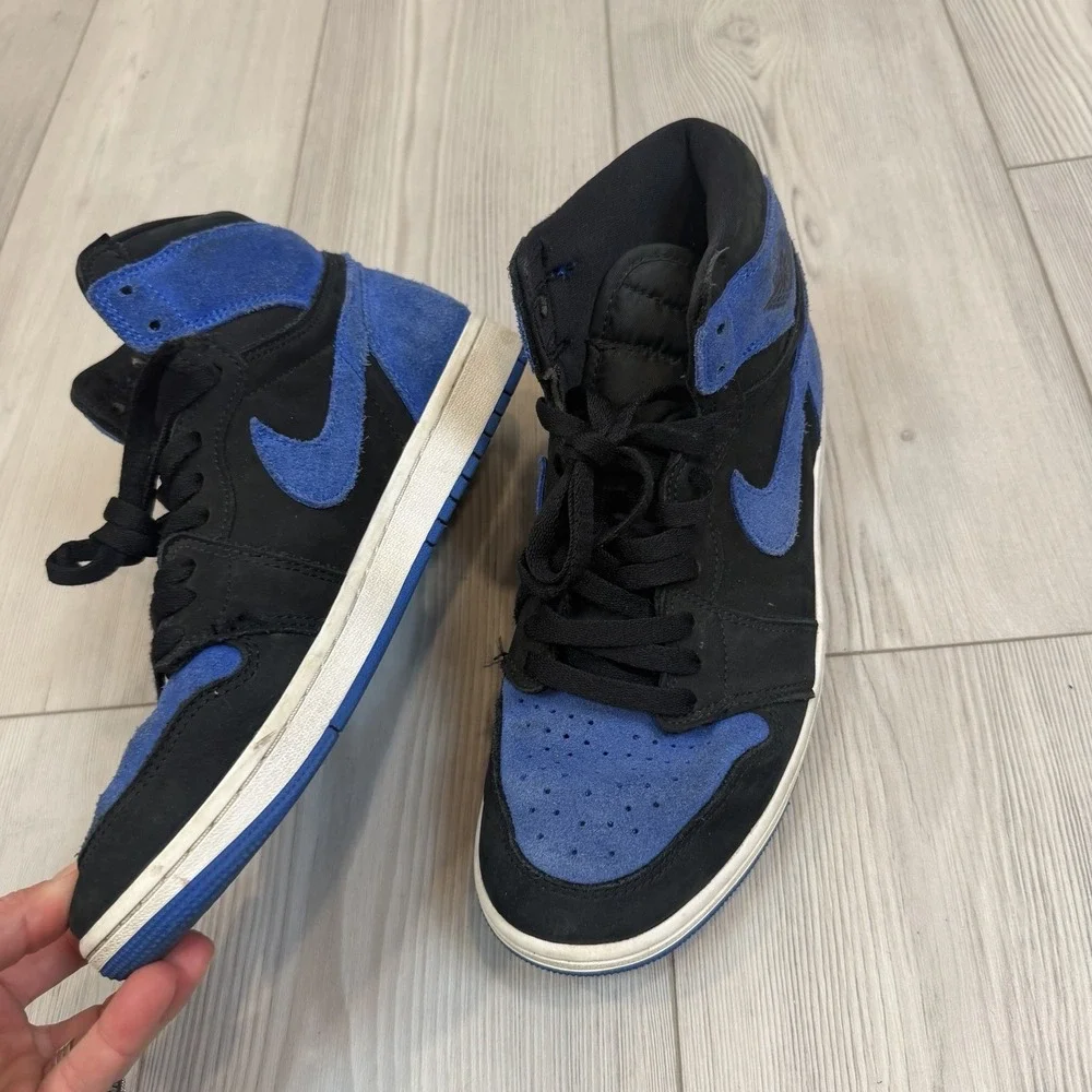 Nike Air Jordan‎ 1 High OG Men's Size 9 DZ5485-042 Black & Royal Blue